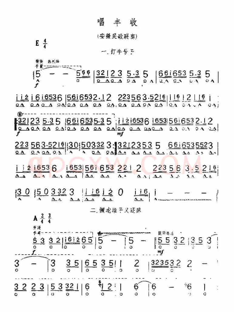 唱丰收（安徽民歌联奏）