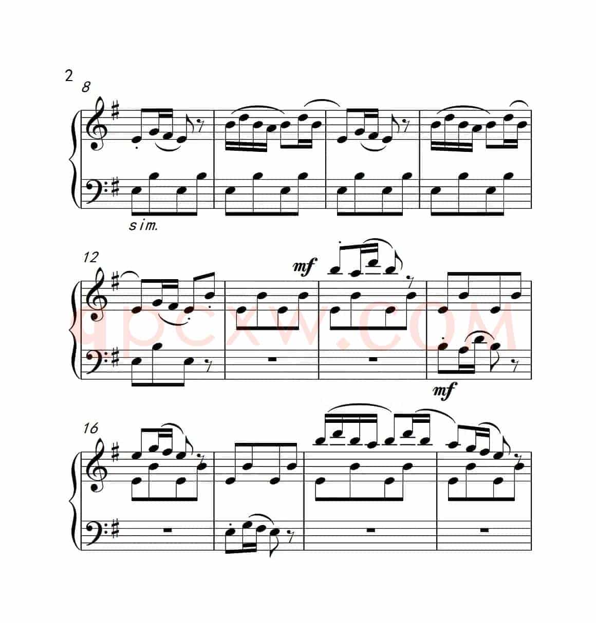 第四级 酸枣刺（中国音乐学院钢琴考级作品1~6级）