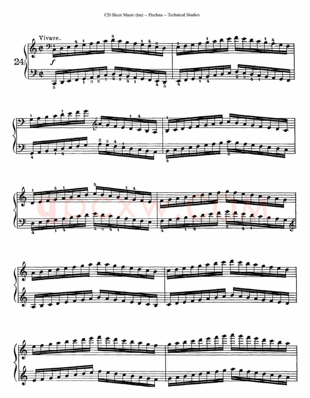 Technical Studies 60 Progressive Exercises(60首钢琴循序渐进练习曲 P31——40)