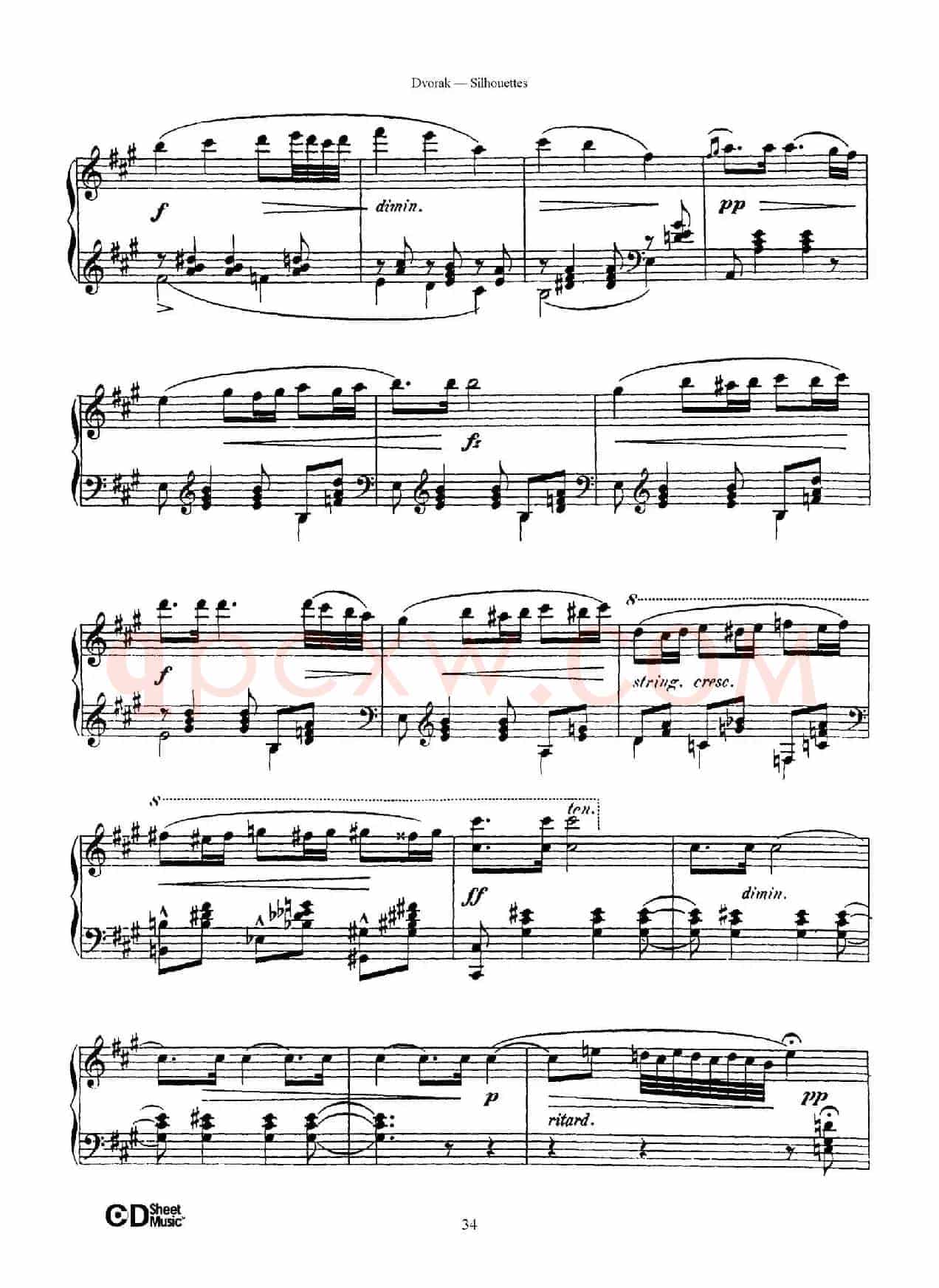 12 Silhouettes Op.8（12首剪影·11）
