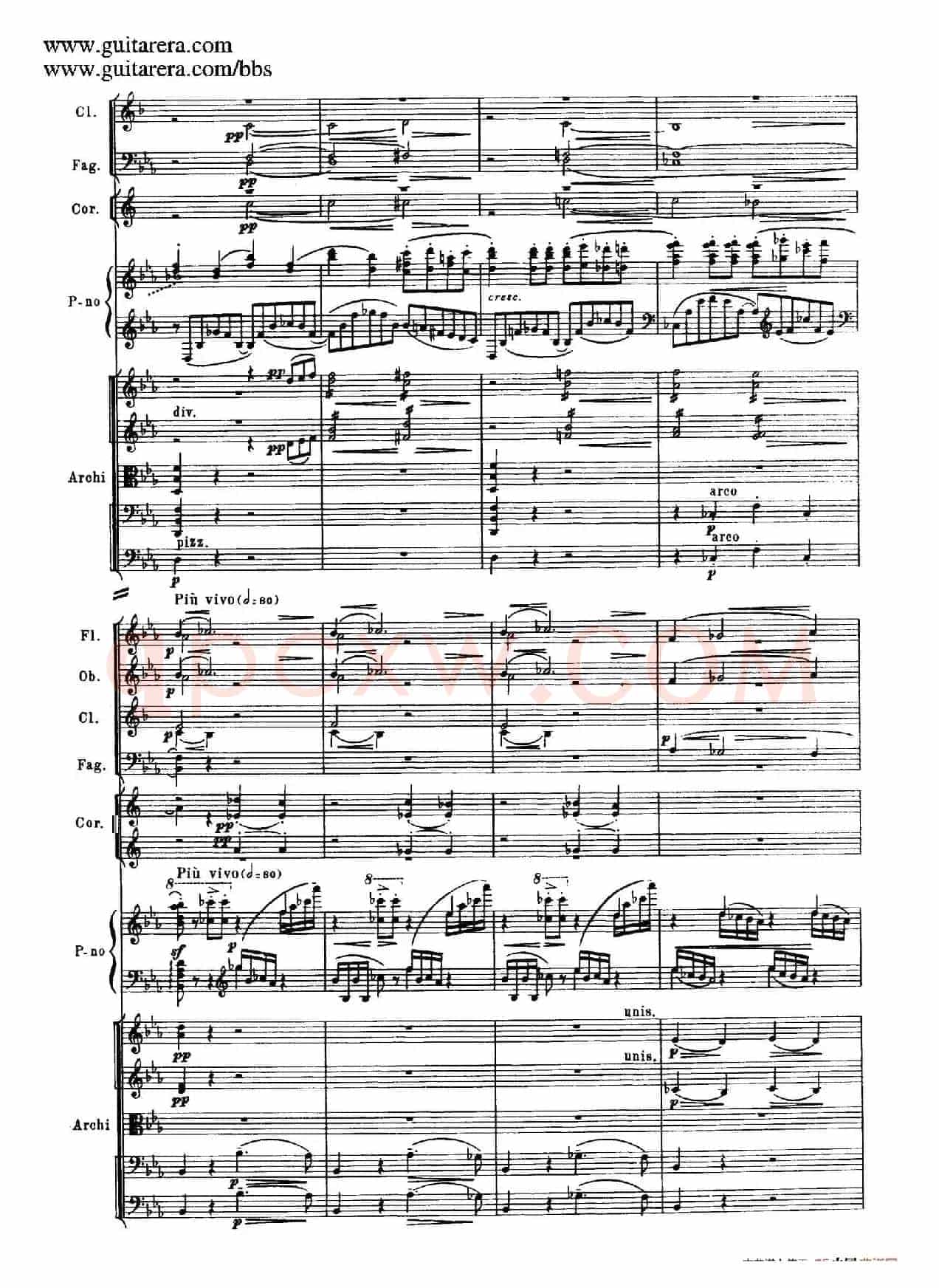 c小调第二钢琴协奏曲 Op.18（第一乐章总谱·P19——27）