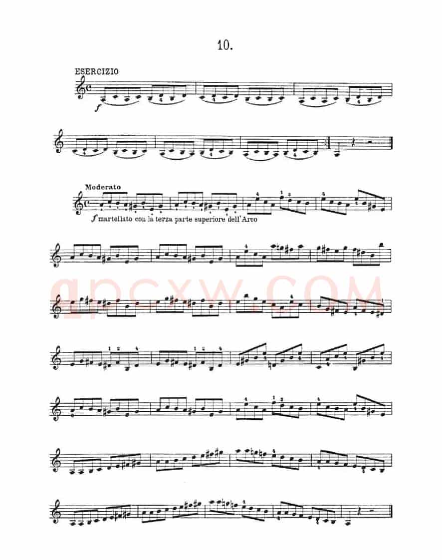 36 Studi Melodici E Facilissimi  Op.48之1—10（36首容易旋律 作品.48）