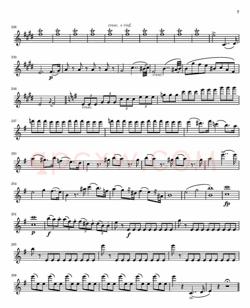 String Quartet nr.18 in E minor（E小调弦乐四重奏）（第一小提琴分谱）
