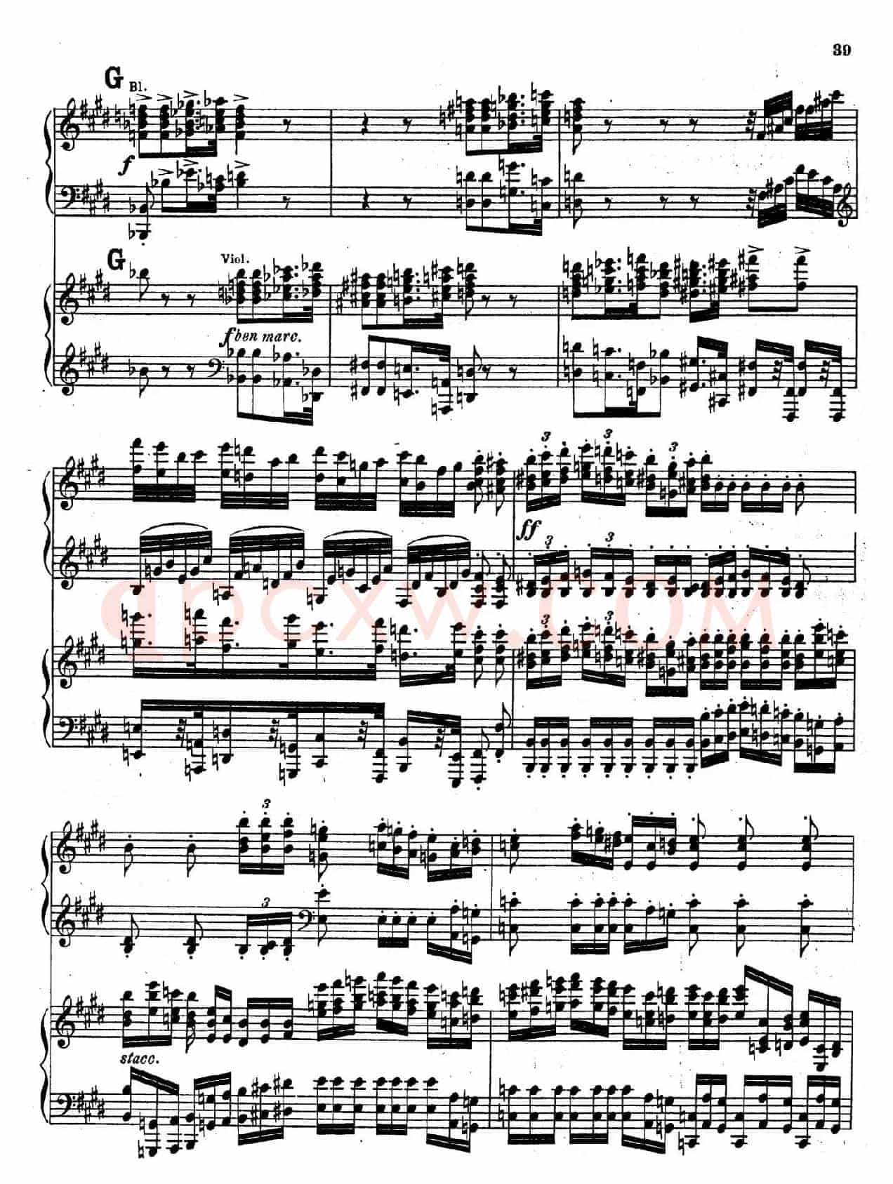 Symphony No.4 in e Minor Op.98(e小调第四交响曲·双钢琴)