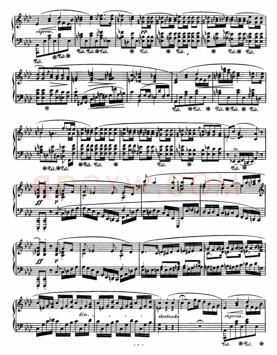 肖邦 波兰舞曲 Op.40 No.2 c小调 Polonaise
