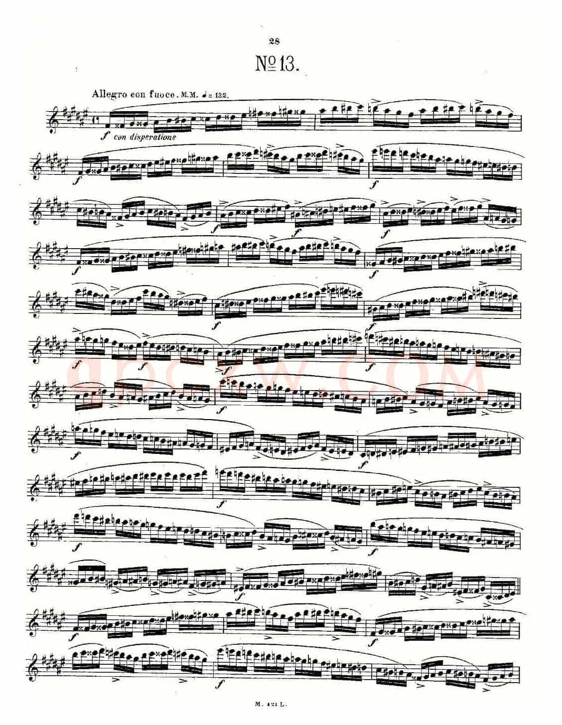 24首长笛练习曲 Op.15 之11—15