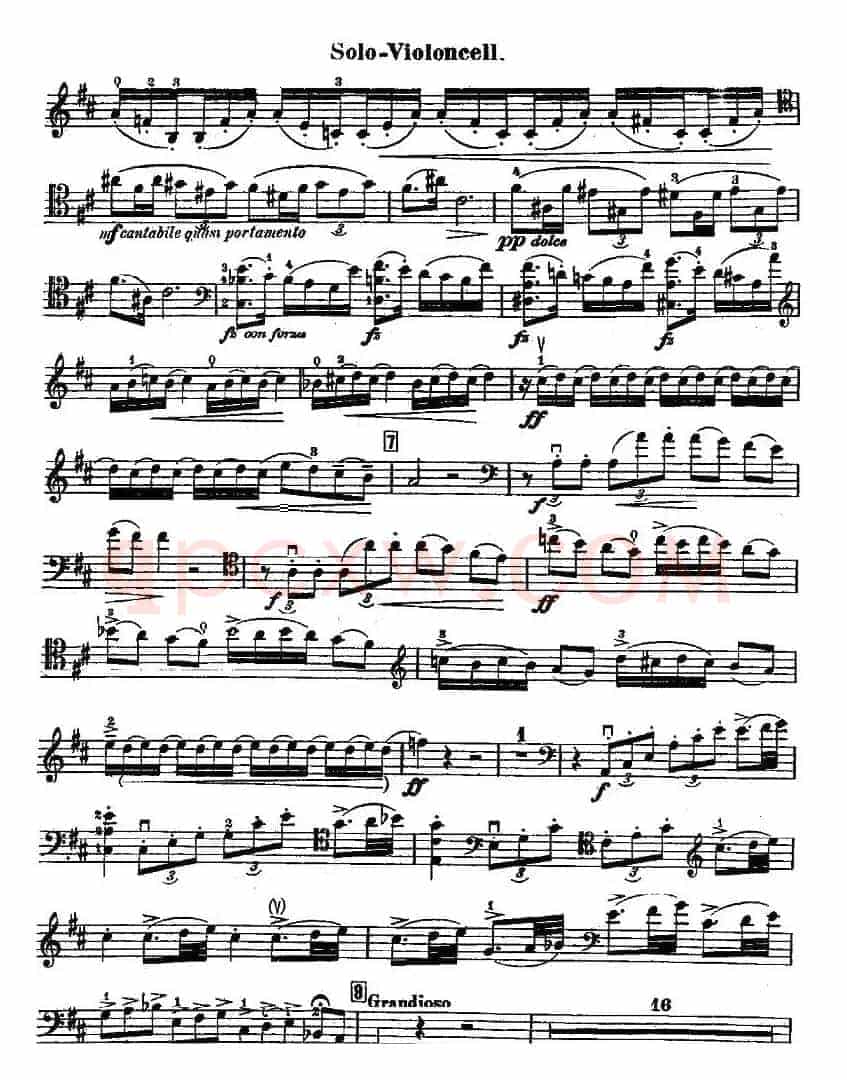 Dvorak - Cello Concerto（德沃夏克-大提琴协奏曲 [大提琴谱]）