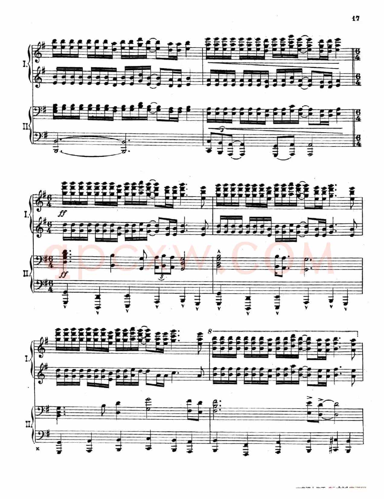 The Pines of Rome(交响诗《罗马的松树》·双钢琴)(第二部分:卡塔科巴墓地的松树)