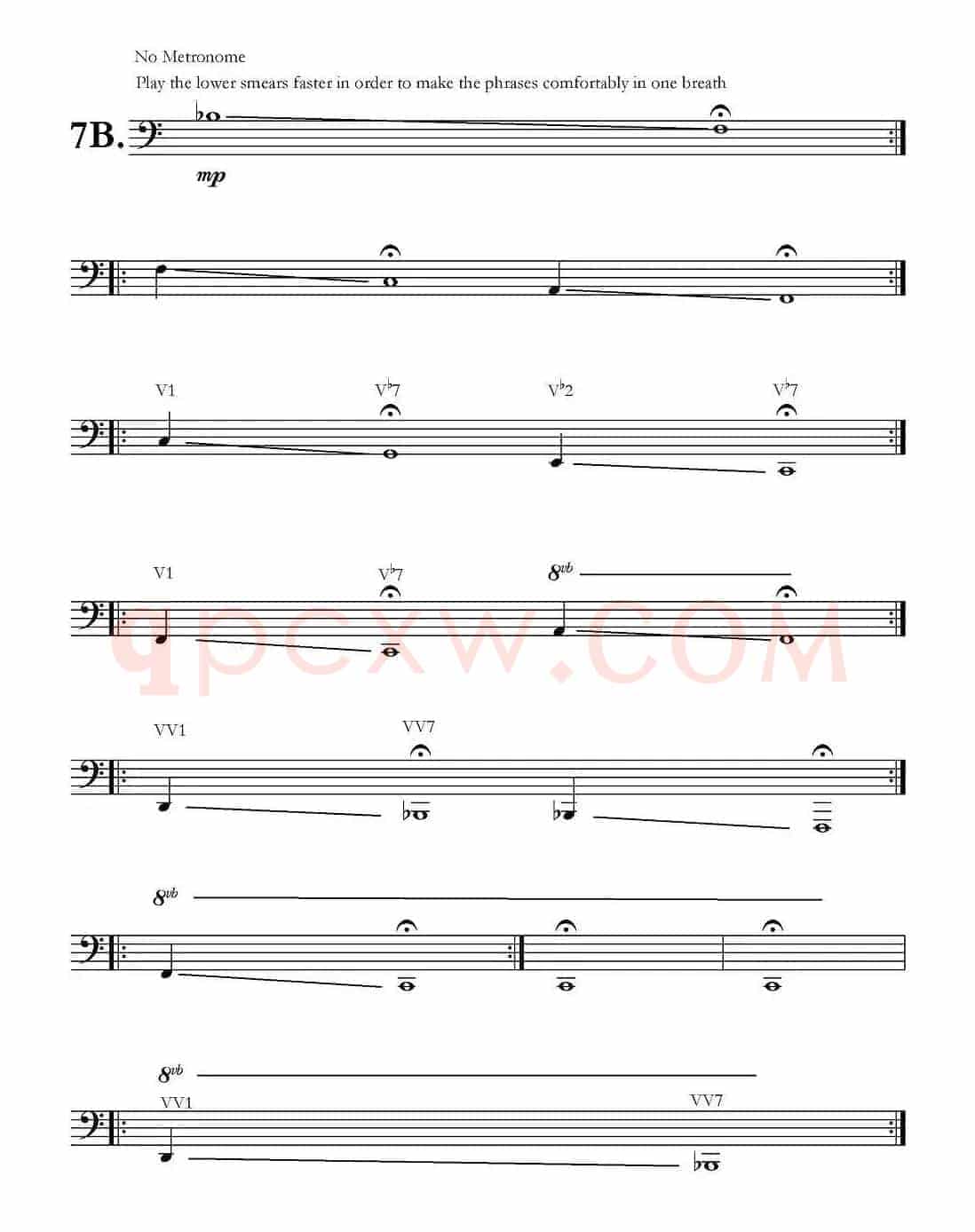 低音长号练习：Basic Routine