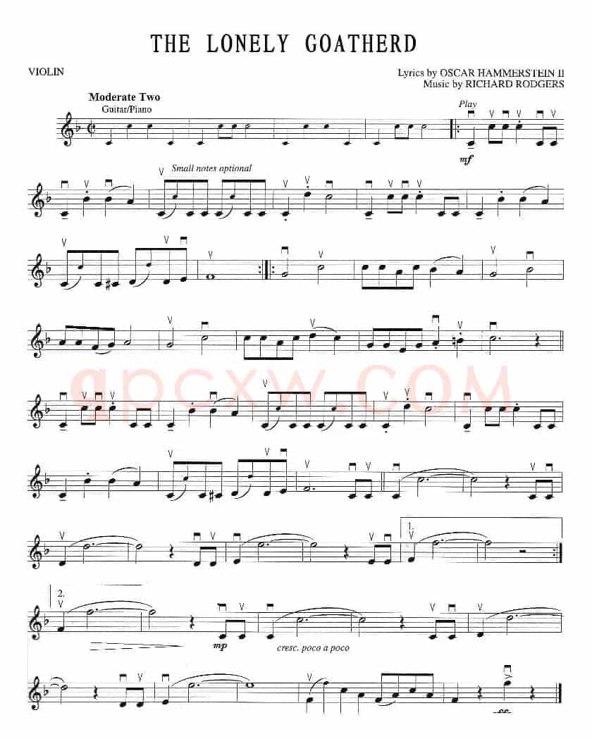 THE LONELY GOATHERD（孤独的牧羊人）