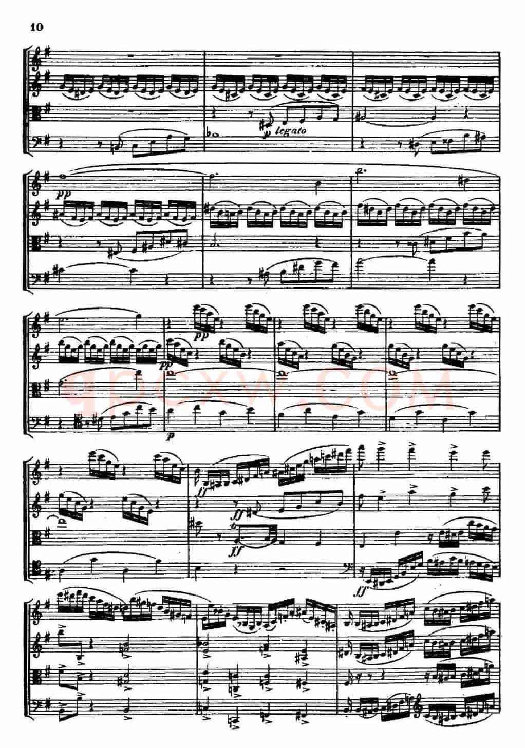 STREICHQUARTETT（E小调弦乐四重奏、I）