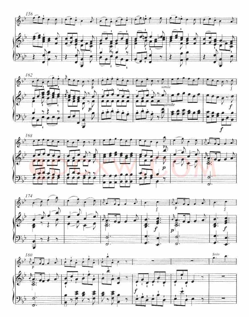 降B大调回旋曲（小提琴+钢琴伴奏）