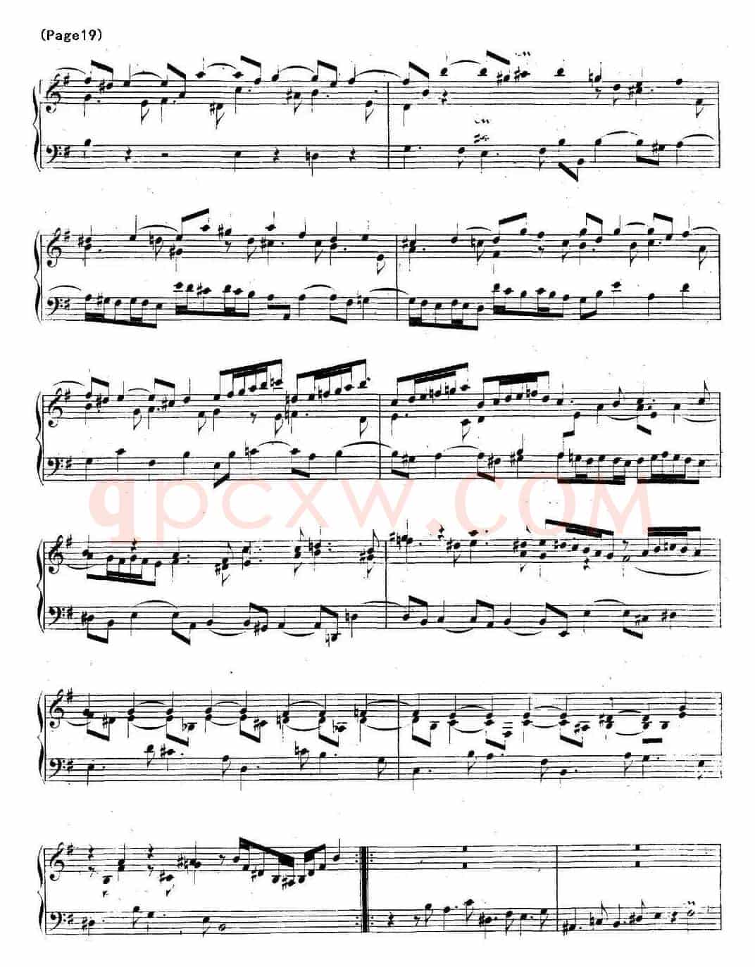 帕蒂塔6首德国组曲（No.6 e小调 巴赫 Partita e Minor BWV 830）