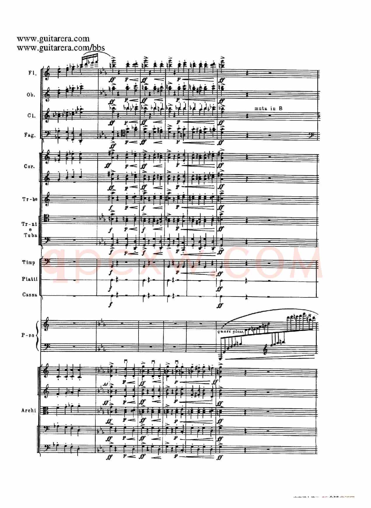 c小调第二钢琴协奏曲 Op.18（第三乐章总谱P1——12）