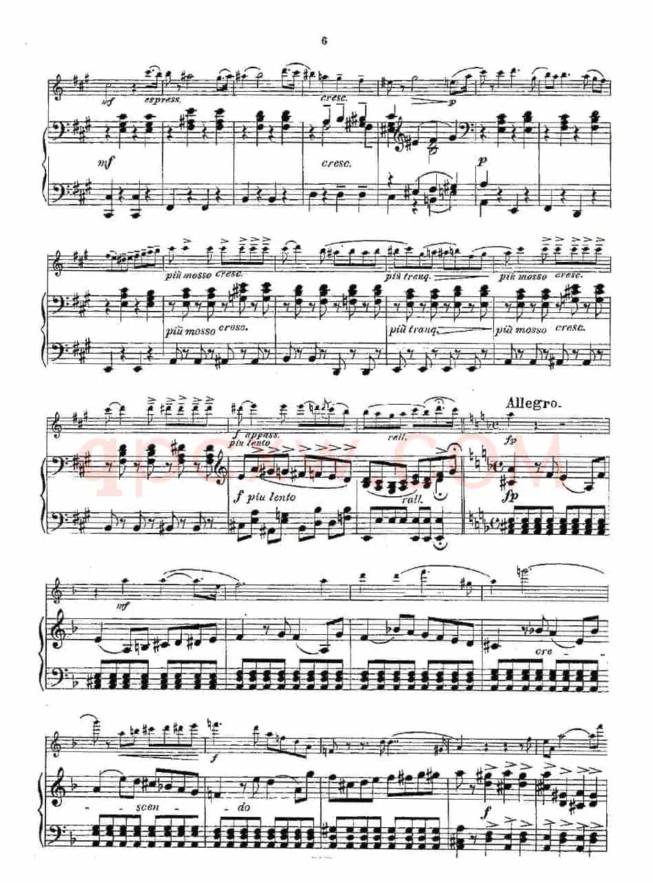 Opern-Transcriptionen.Op.45-6（长笛+钢琴伴奏）
