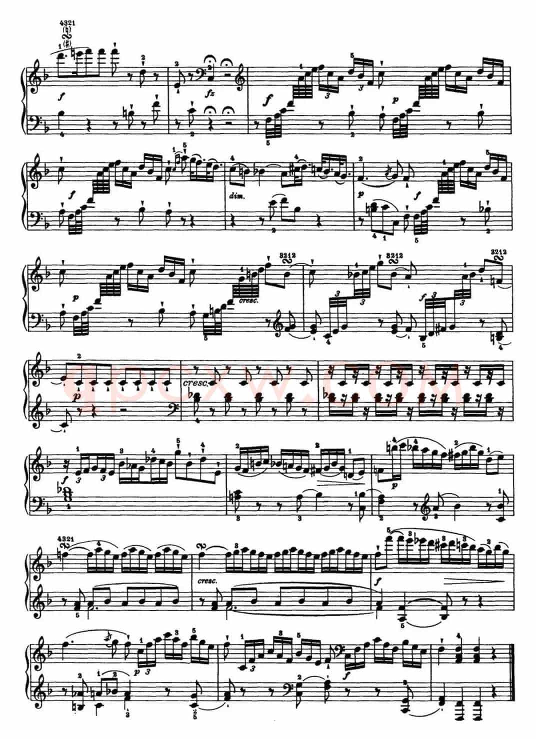 海顿 钢琴奏鸣曲 Hob XVI 29 in F major