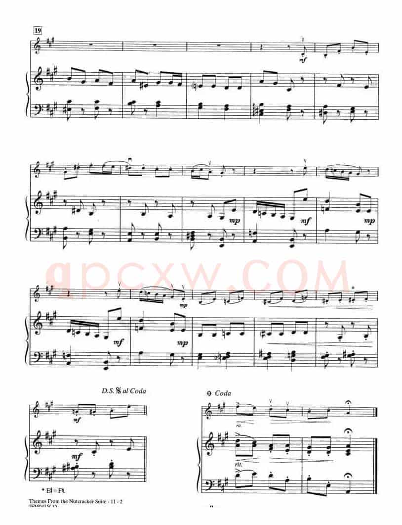 THE NUTCRACKER SUITE（钢琴伴奏谱）