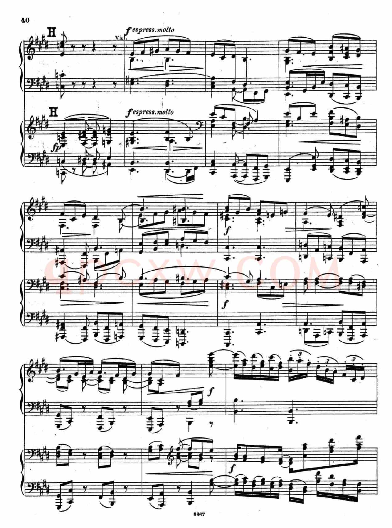 Symphony No.4 in e Minor Op.98(e小调第四交响曲·双钢琴)