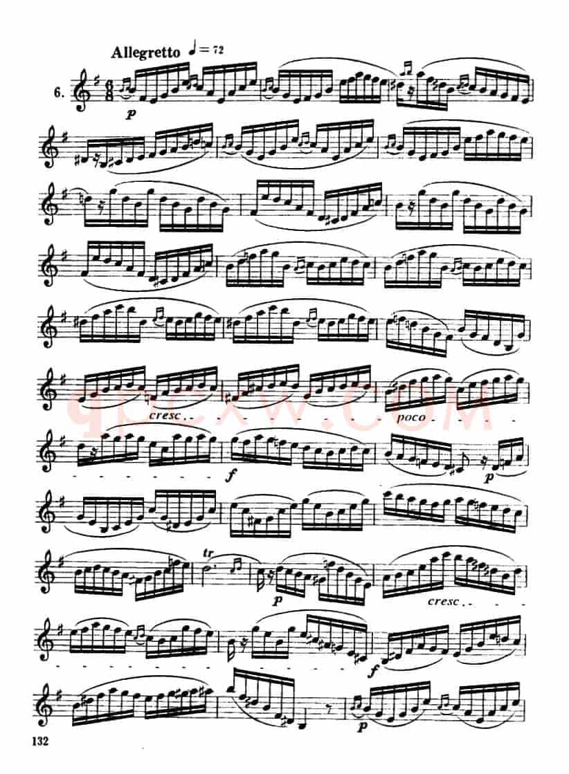 单簧管中级练习曲7首