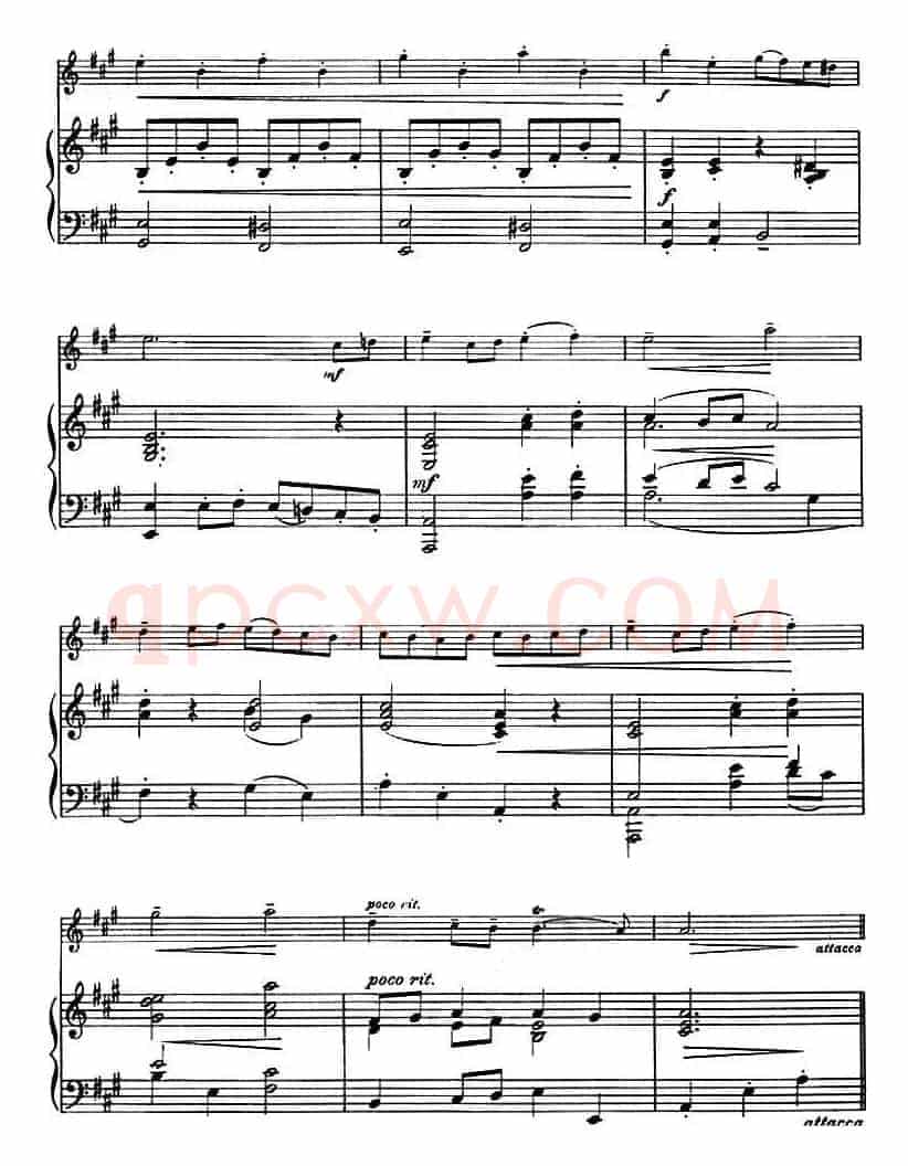 两首舞曲（布列舞曲、小步舞曲、小提琴+钢琴伴奏）