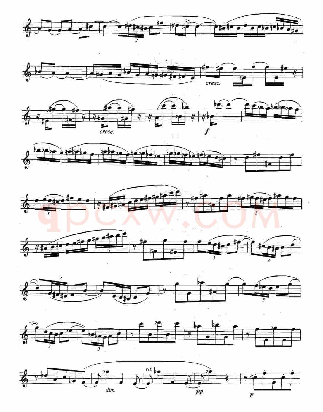 萨克斯练习曲合集（5—32）节拍与音型转换练习