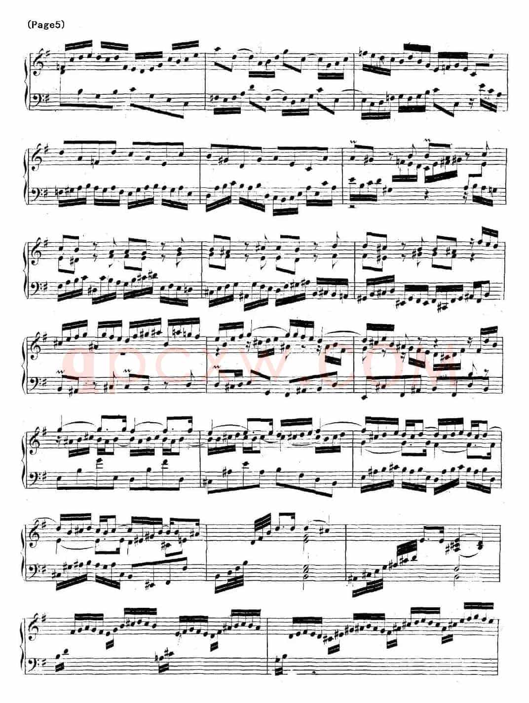 帕蒂塔6首德国组曲（No.6 e小调 巴赫 Partita e Minor BWV 830）