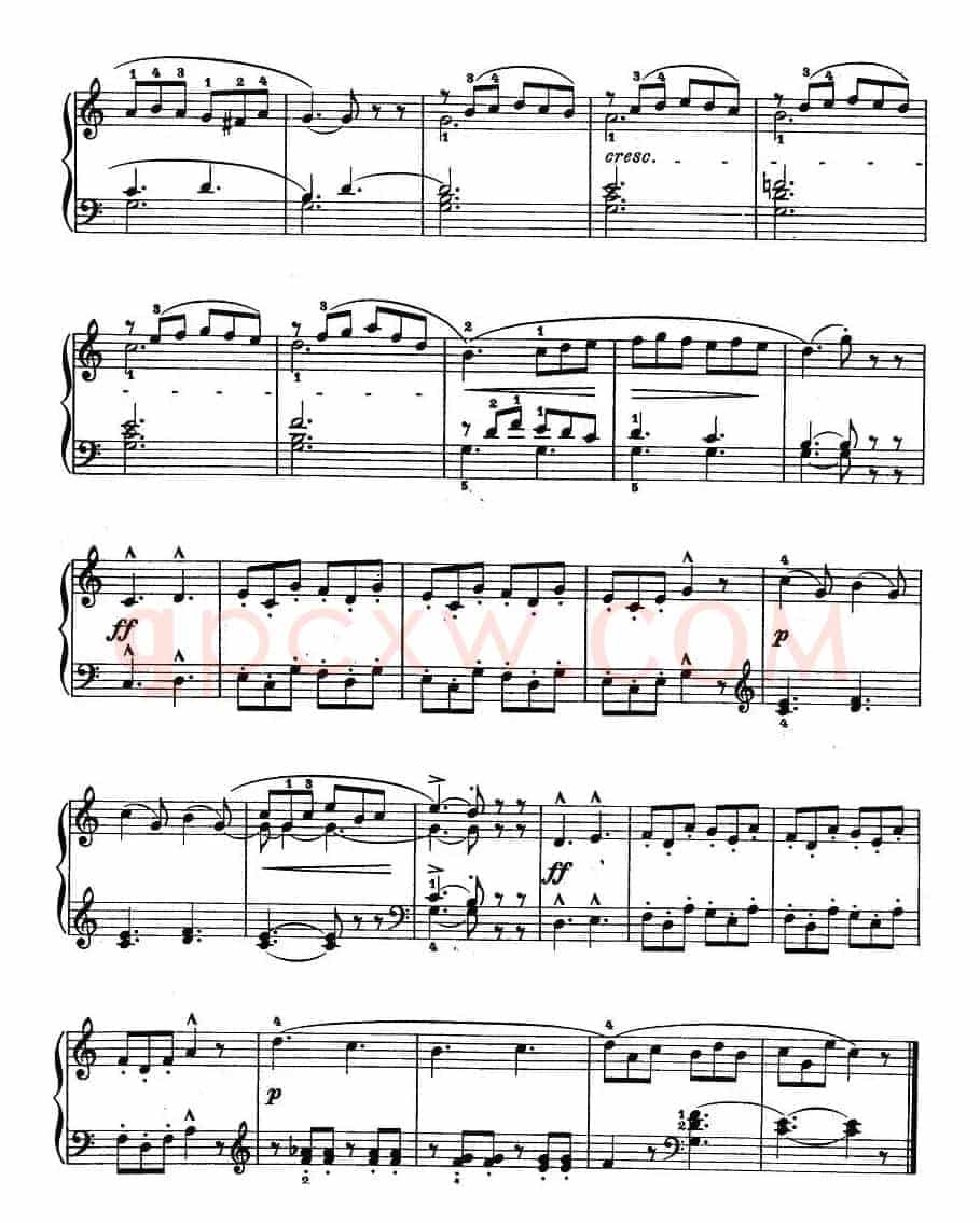 儿童钢琴进阶练习曲50首之9