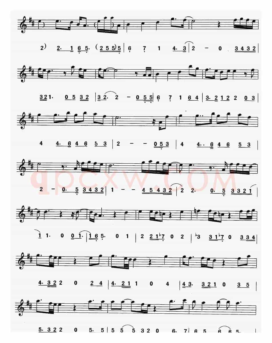 一切为了你（电影《侠盗罗宾汉》主题曲）（线简谱对照版）
