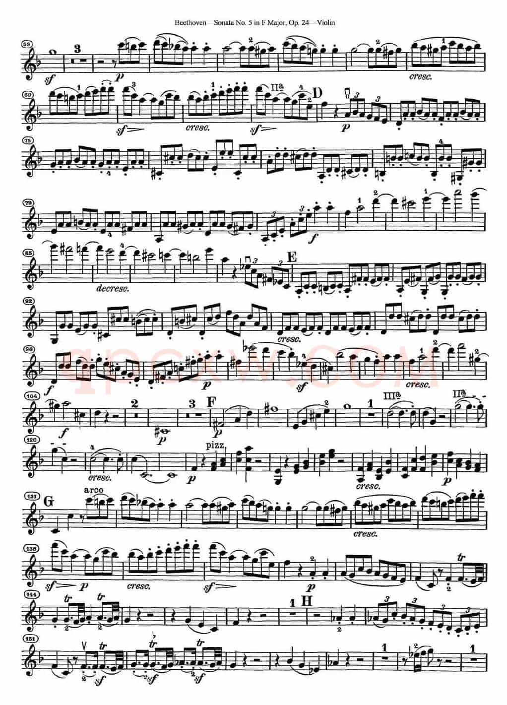 Violin Sonata No.5 in F Major Op.24
