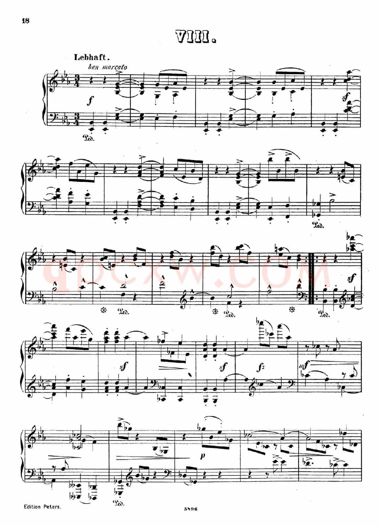 Waltzes Op.23(圆舞曲集·8、降E大调)