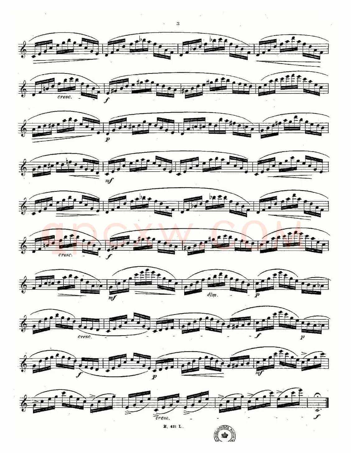 24首长笛练习曲 Op.15 之1—5