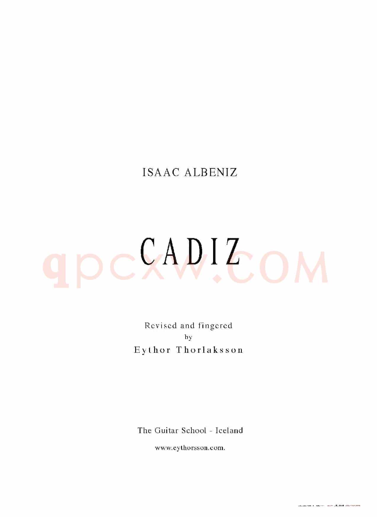 Cadiz（古典吉他）