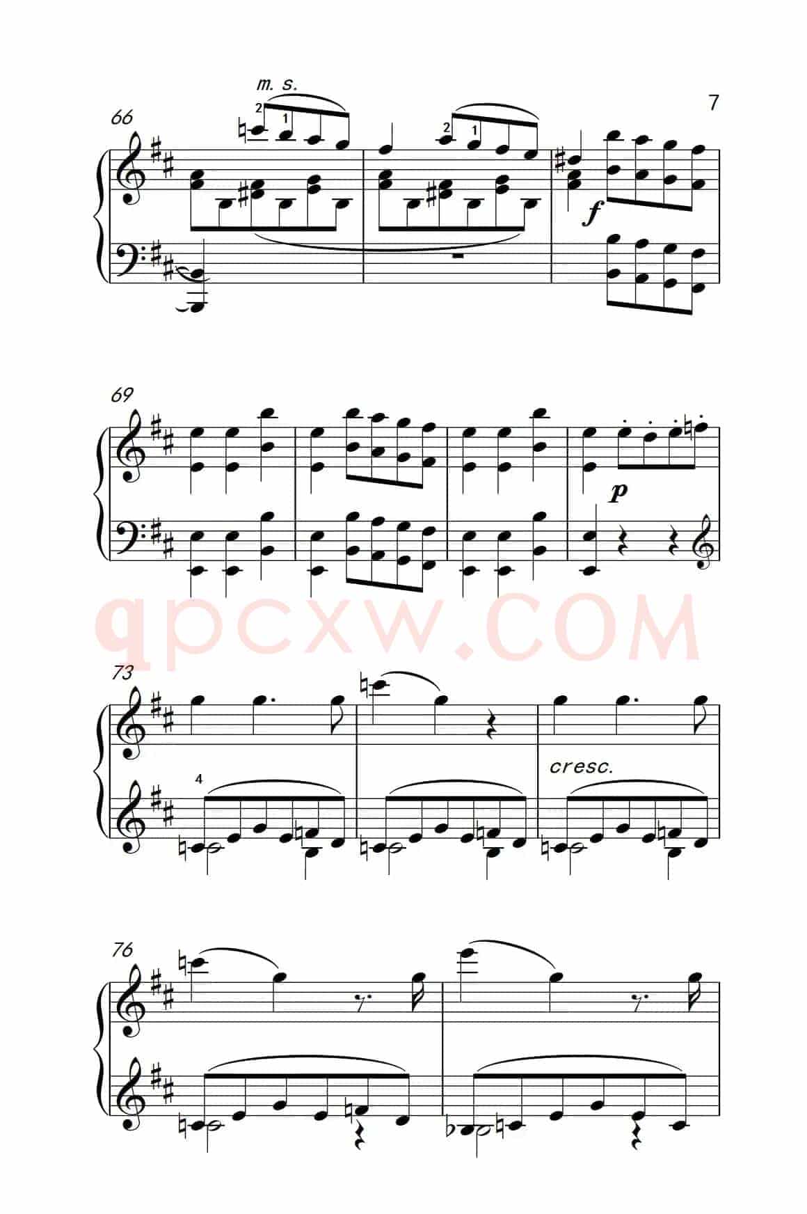 A大调钢琴奏鸣曲（小步舞曲）