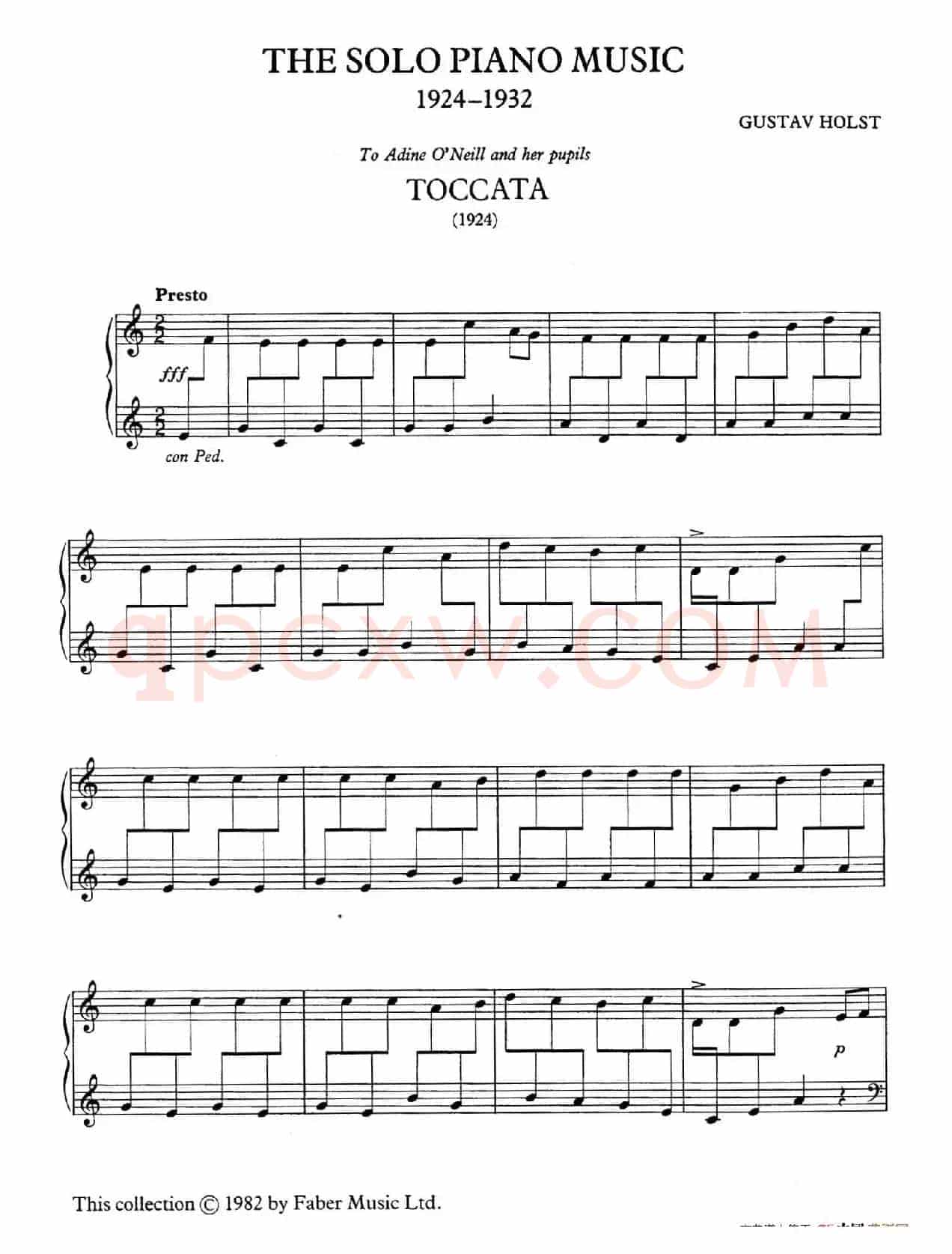Toccata for Piano H.153(托卡塔)
