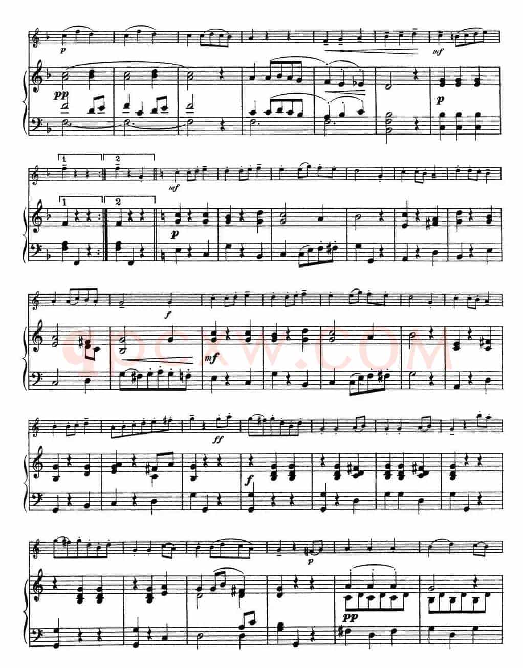 25首小提琴曲合集：Scherzo.（M. KLASSERT. Op.32，No.3）（小提琴+钢琴伴奏）