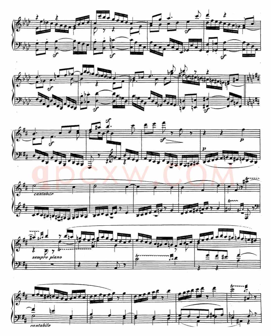 贝多芬钢琴奏鸣曲29 钢琴（锥子键琴）降B大调 Op.106 B-flat major