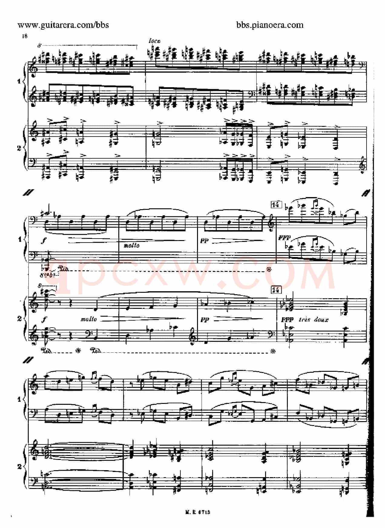 Sonata for Two Pianos(双钢琴奏鸣曲)