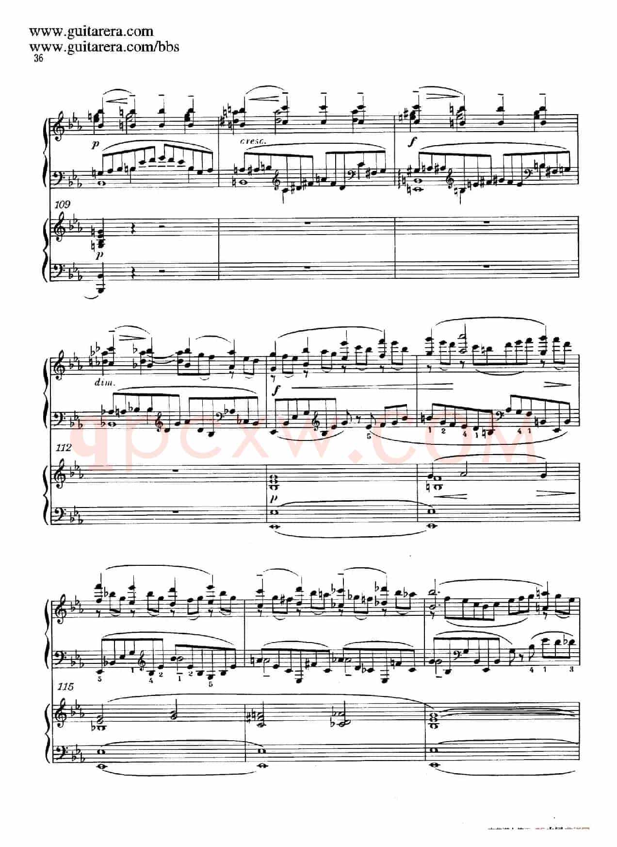 c小调第二钢琴协奏曲 Op.18(双钢琴·第一乐章)