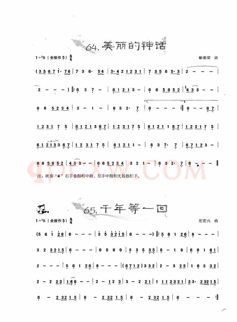 葫芦丝曲精选：美丽的神话 千年等一回