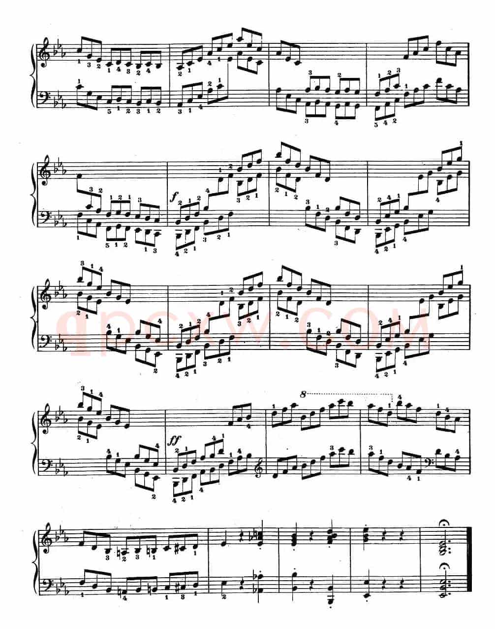 《车尔尼钢琴手指灵巧初步练习曲》OP.636-12