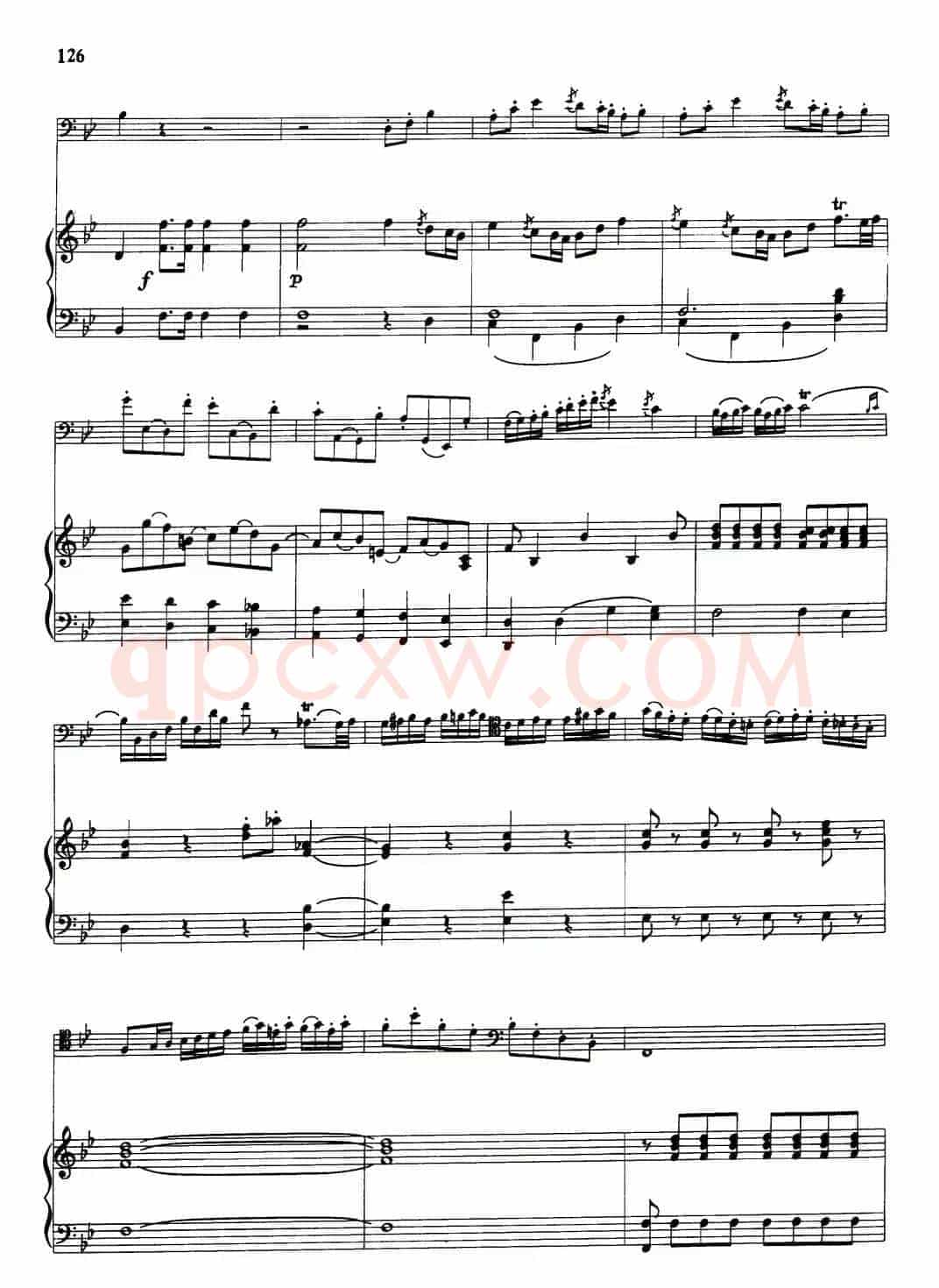 降B大调协奏曲（大管+钢琴伴奏）