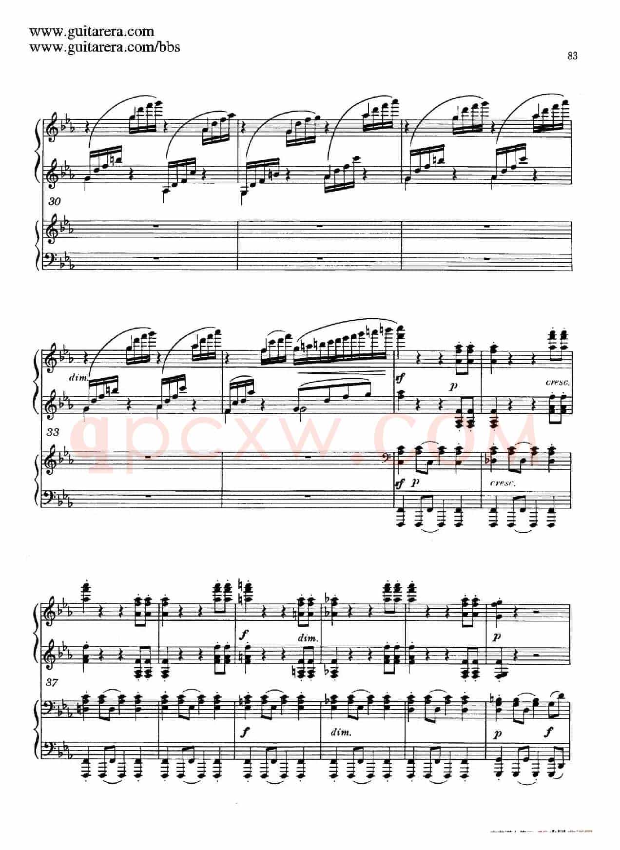 c小调第二钢琴协奏曲 Op.18(双钢琴·第三乐章)
