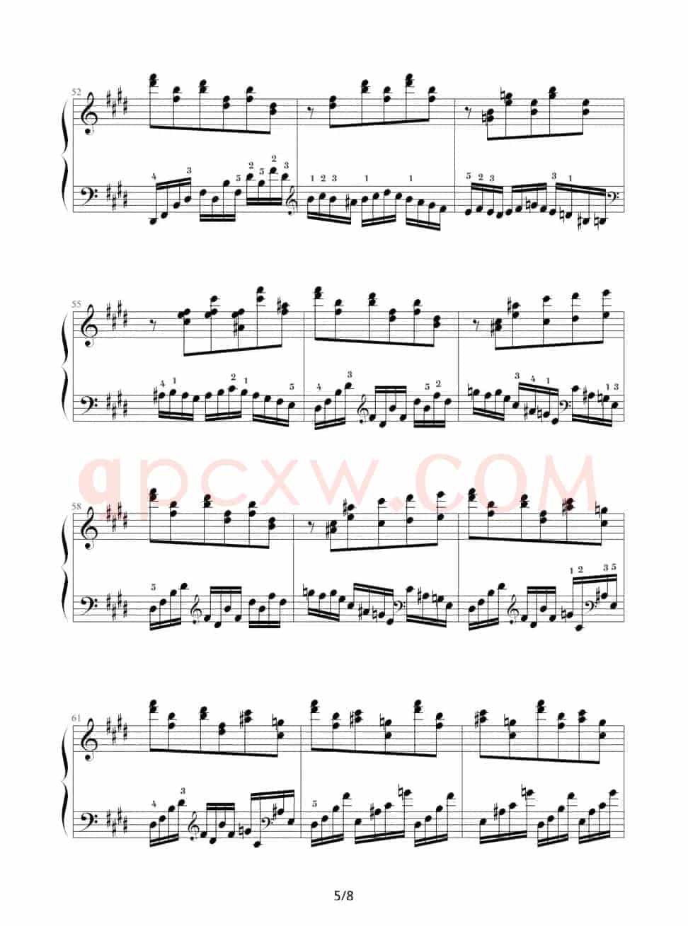 E大调练习曲（Op.72 No.1）