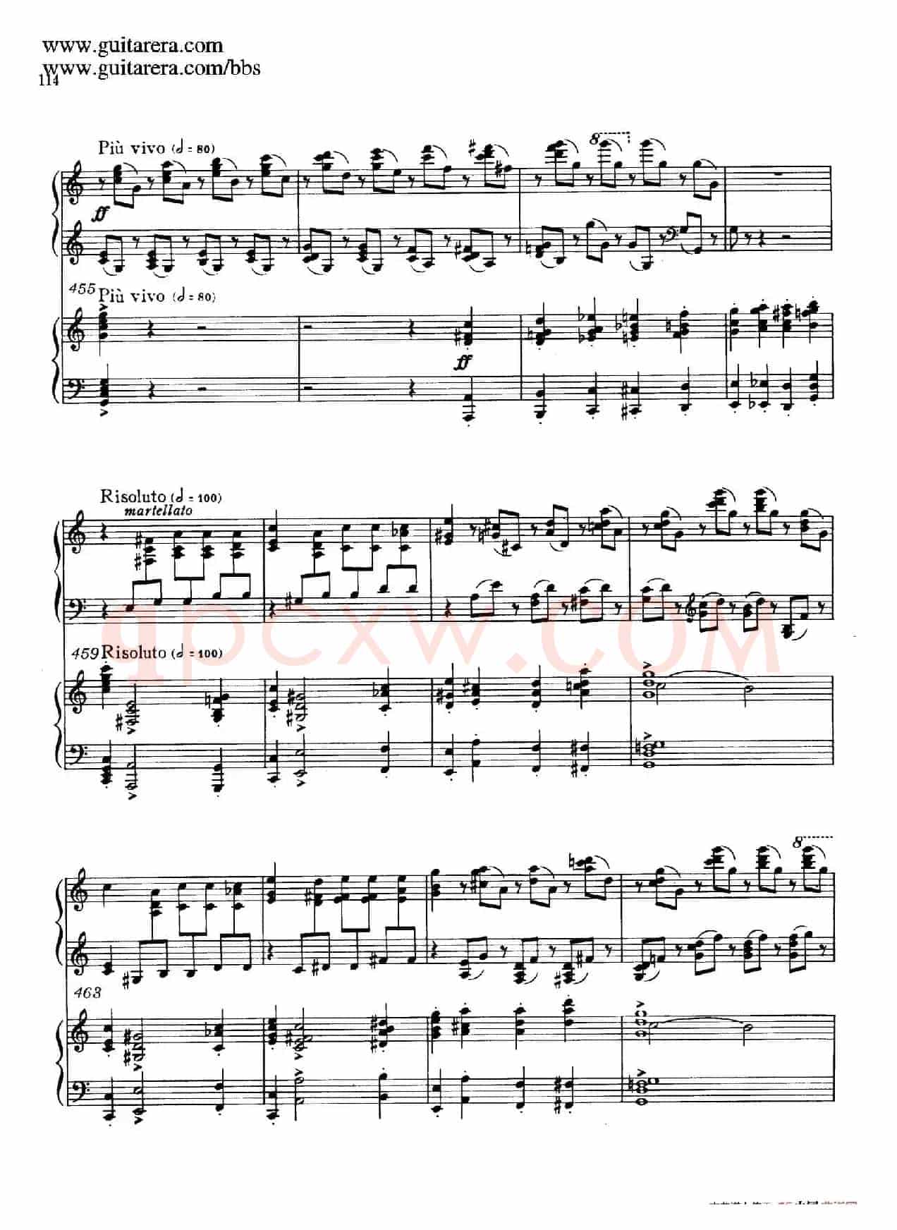 c小调第二钢琴协奏曲 Op.18(双钢琴·第三乐章)