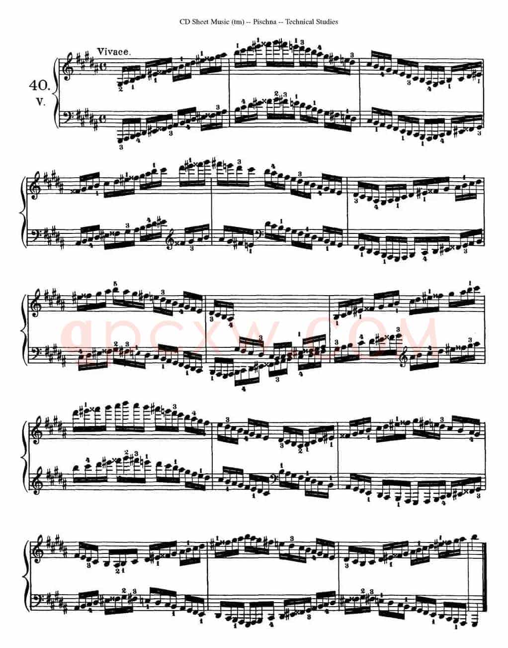 Technical Studies 60 Progressive Exercises （60首钢琴循序渐进练习曲 P71——80）