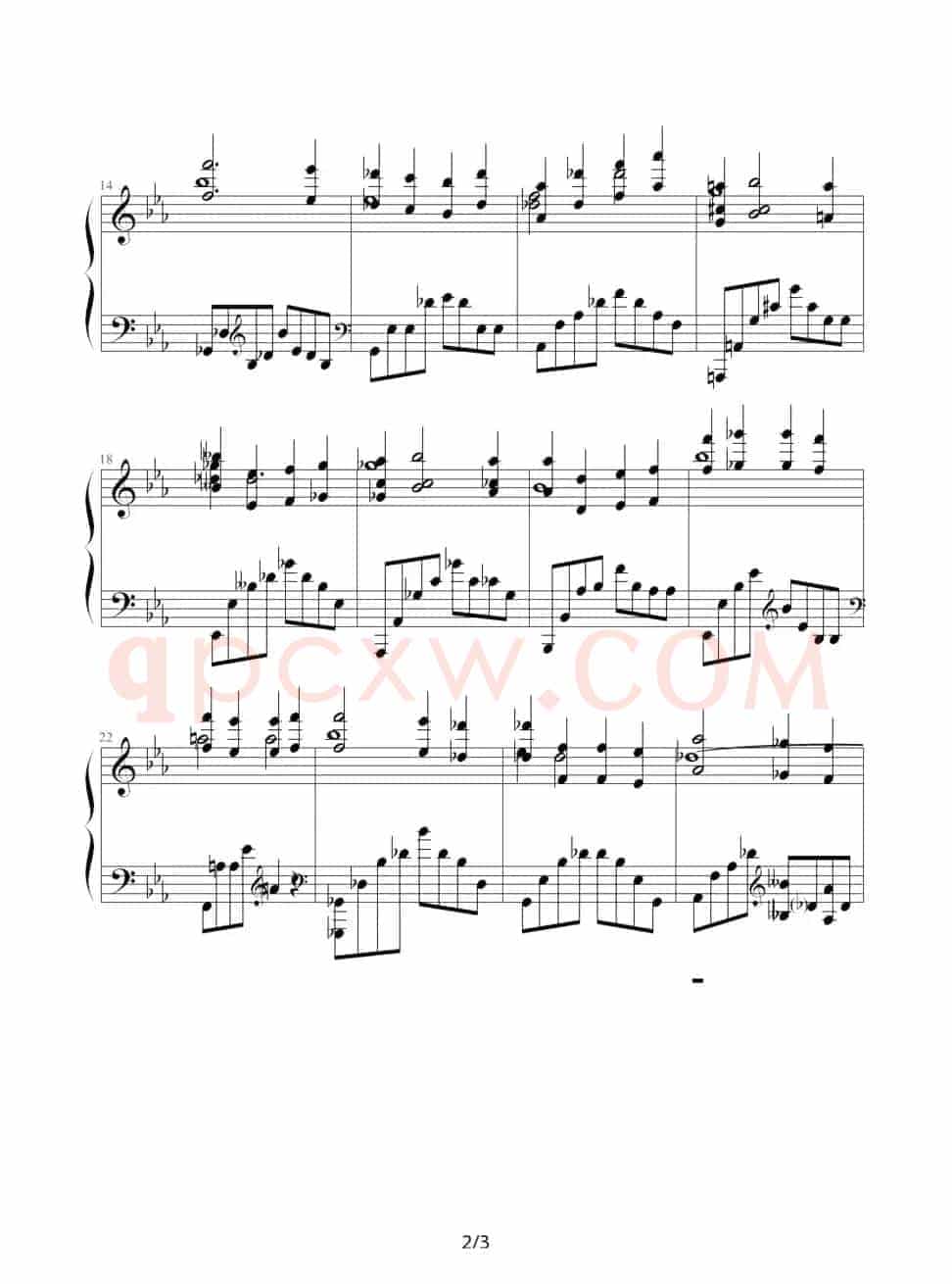 第二钢琴协奏曲第三乐章（部份）