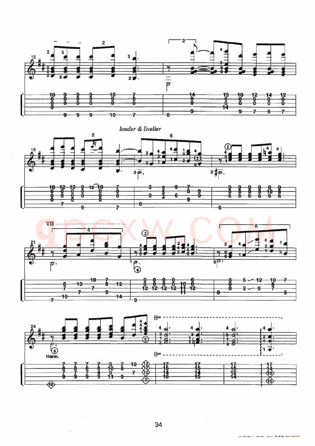 古典吉他：From the Dance（Clair de Lune）