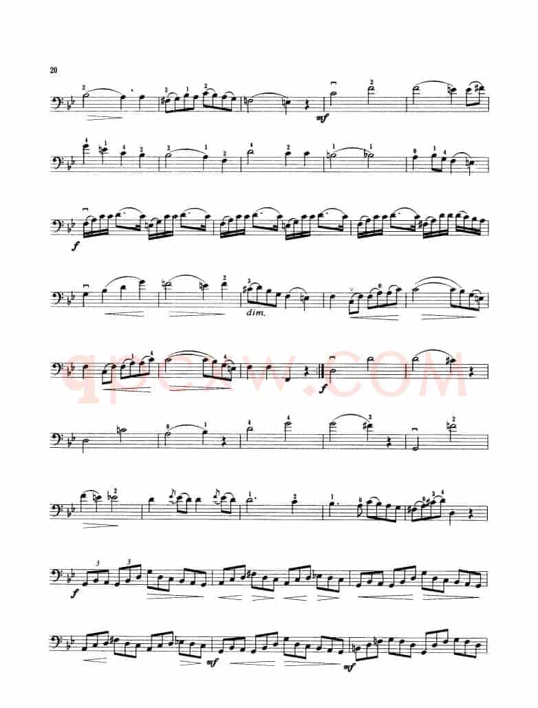 第一奏鸣曲 Op.43（大提琴）