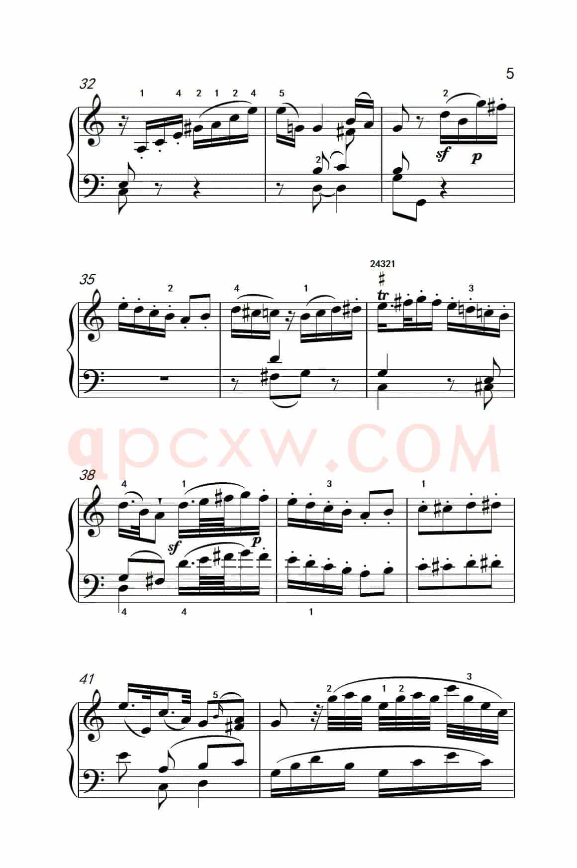 第八级1.C大调奏鸣曲 第一乐章 K.330（中央音乐学院 钢琴（业余）考级教程 7-9级）