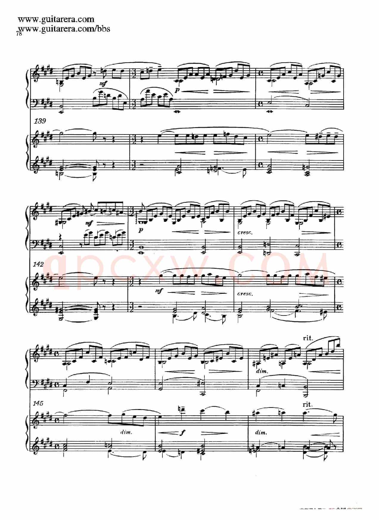c小调第二钢琴协奏曲 Op.18（双钢琴·第二乐章）